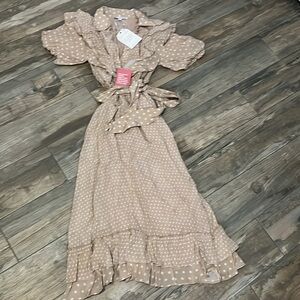 Ivy city ruffle dress xxs